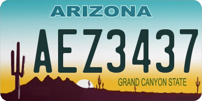 AZ license plate AEZ3437