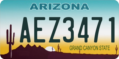 AZ license plate AEZ3471