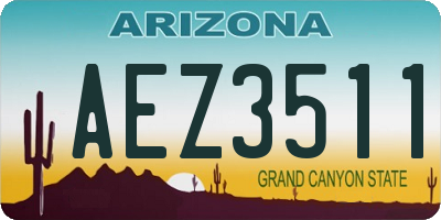 AZ license plate AEZ3511