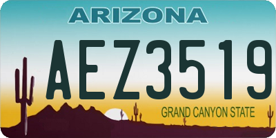 AZ license plate AEZ3519