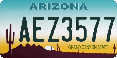 AZ license plate AEZ3577