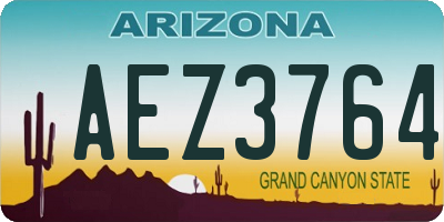 AZ license plate AEZ3764