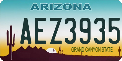 AZ license plate AEZ3935