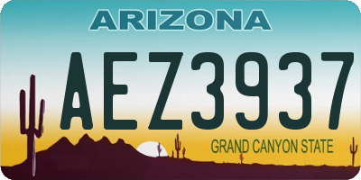 AZ license plate AEZ3937