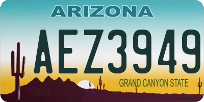 AZ license plate AEZ3949