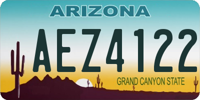 AZ license plate AEZ4122