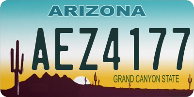 AZ license plate AEZ4177