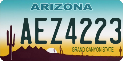 AZ license plate AEZ4223