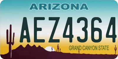 AZ license plate AEZ4364
