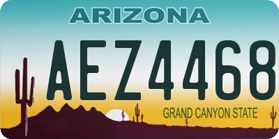AZ license plate AEZ4468