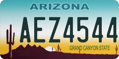 AZ license plate AEZ4544