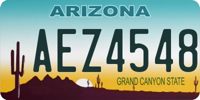 AZ license plate AEZ4548