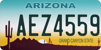 AZ license plate AEZ4559