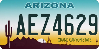 AZ license plate AEZ4629