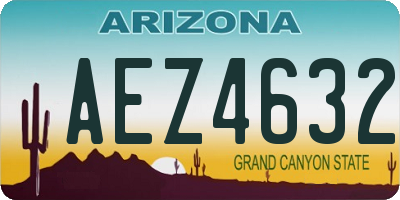AZ license plate AEZ4632
