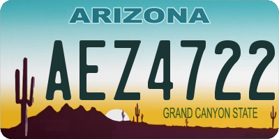 AZ license plate AEZ4722