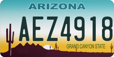 AZ license plate AEZ4918