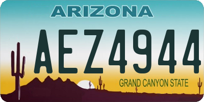 AZ license plate AEZ4944