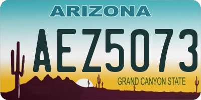 AZ license plate AEZ5073