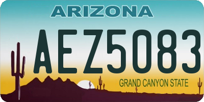 AZ license plate AEZ5083