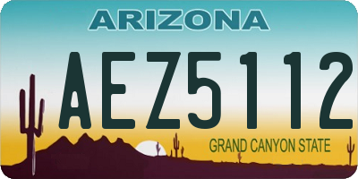AZ license plate AEZ5112