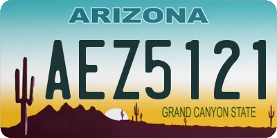 AZ license plate AEZ5121