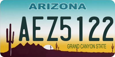 AZ license plate AEZ5122