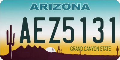 AZ license plate AEZ5131
