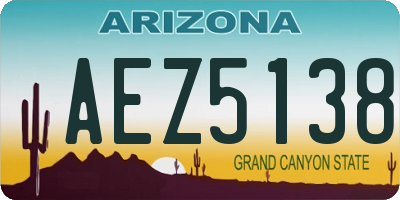 AZ license plate AEZ5138