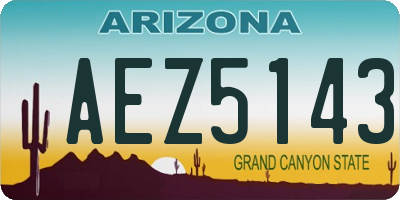 AZ license plate AEZ5143