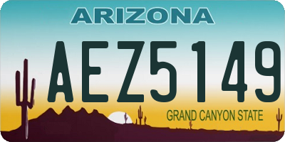 AZ license plate AEZ5149