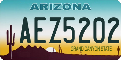 AZ license plate AEZ5202