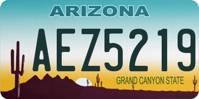 AZ license plate AEZ5219