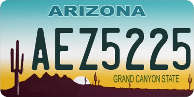 AZ license plate AEZ5225