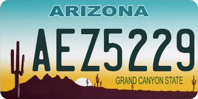 AZ license plate AEZ5229