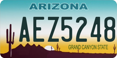 AZ license plate AEZ5248