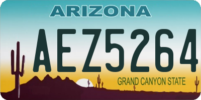 AZ license plate AEZ5264