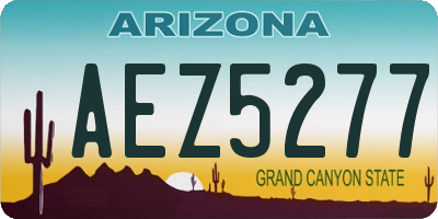 AZ license plate AEZ5277