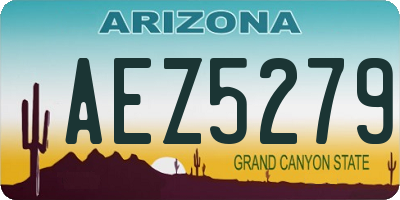 AZ license plate AEZ5279