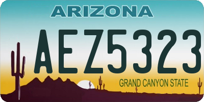 AZ license plate AEZ5323
