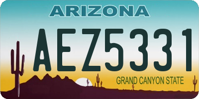 AZ license plate AEZ5331