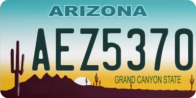 AZ license plate AEZ5370