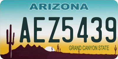 AZ license plate AEZ5439