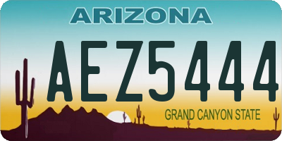 AZ license plate AEZ5444