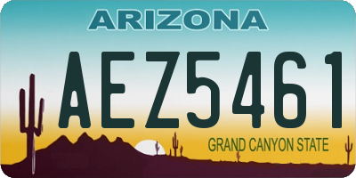 AZ license plate AEZ5461