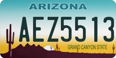 AZ license plate AEZ5513