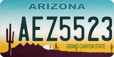 AZ license plate AEZ5523