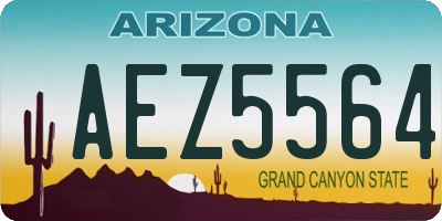 AZ license plate AEZ5564