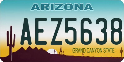 AZ license plate AEZ5638