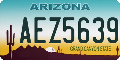 AZ license plate AEZ5639